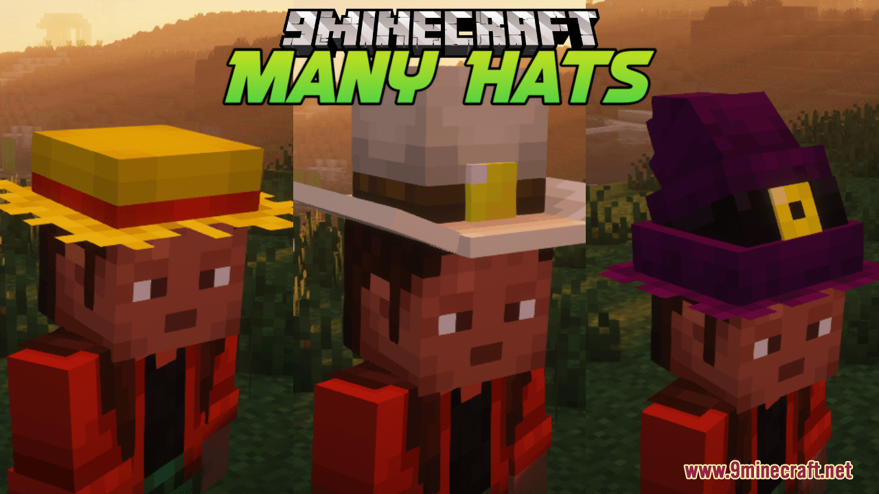 Many Hats Resource Pack (1.21.10, 1.20.1) – Texture Pack