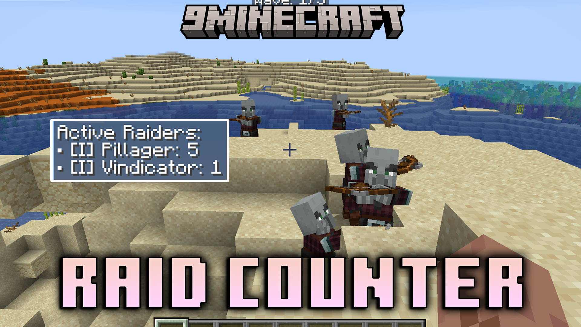 Raid Counter Mod (1.20.1, 1.20) – Know The Waves