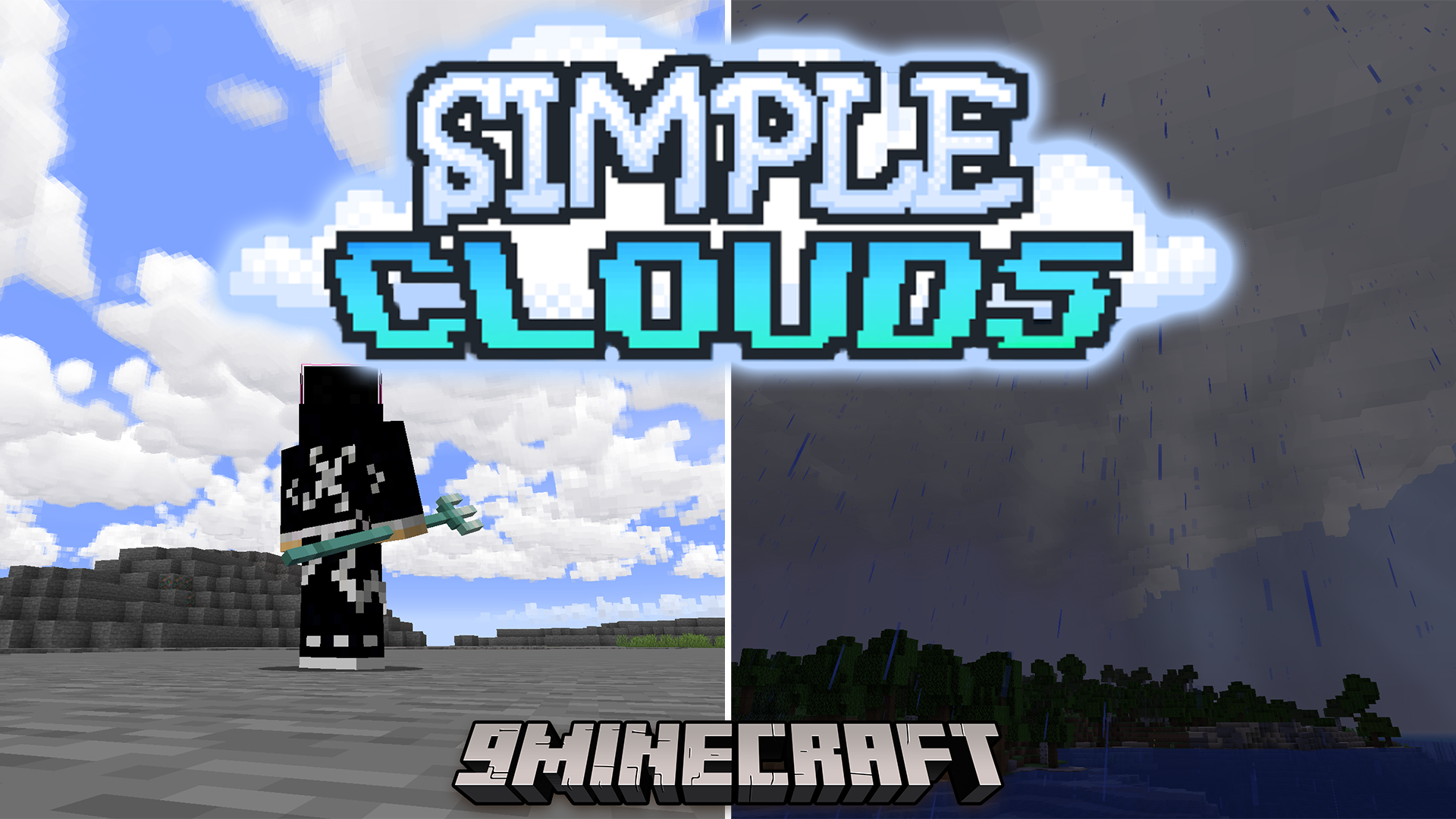 Simple Clouds Mod (1.21.1, 1.20.1) – Stylized Skies And Localized Weather