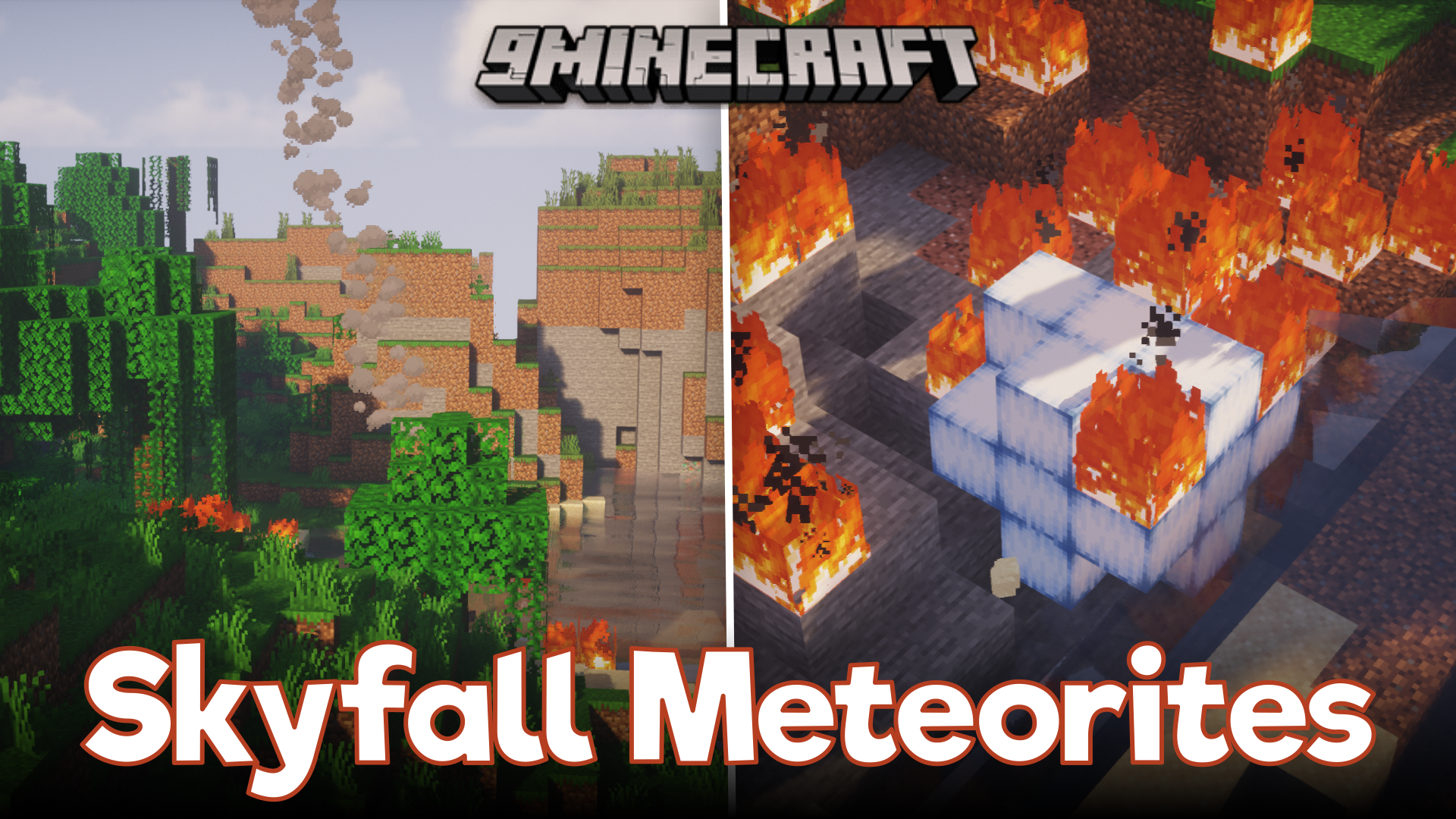 Skyfall Meteorites Mod (1.20.1, 1.19.2) – Asteroids Falling From The Sky