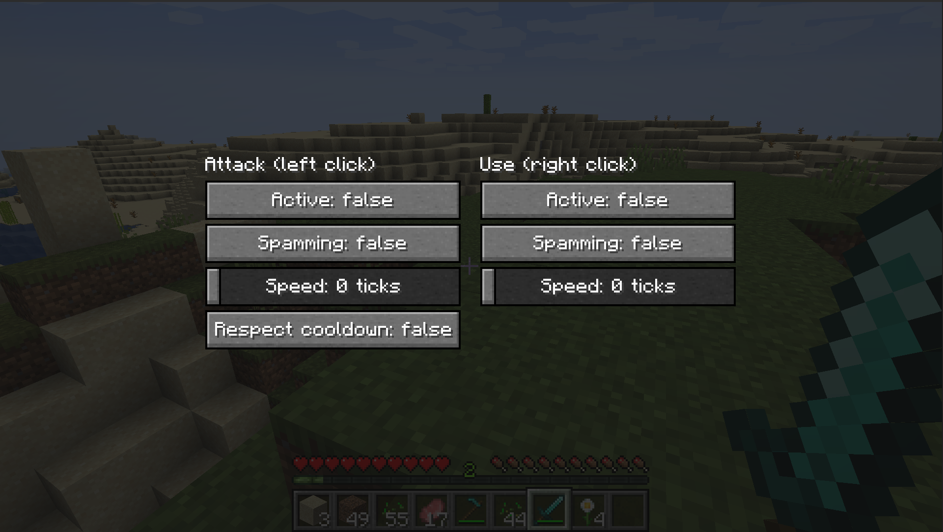 Auto Clicker Mod (1.21.11, 1.20.1) – Quick And Dirty Auto Click 2 Auto clicker mod screenshots 1