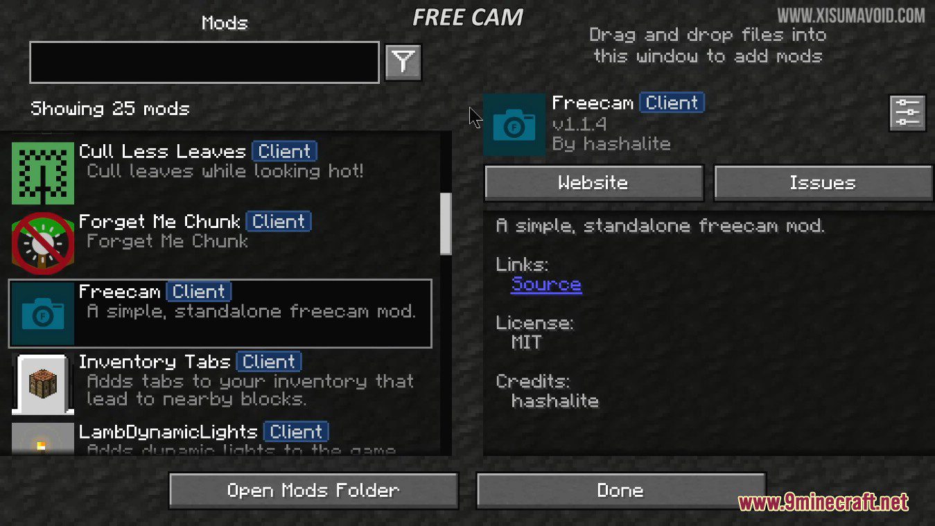 Freecam Mod (1.21.11, 1.20.1) – One Of The Best Camera Mod 2 Freecam mod screenshots 1