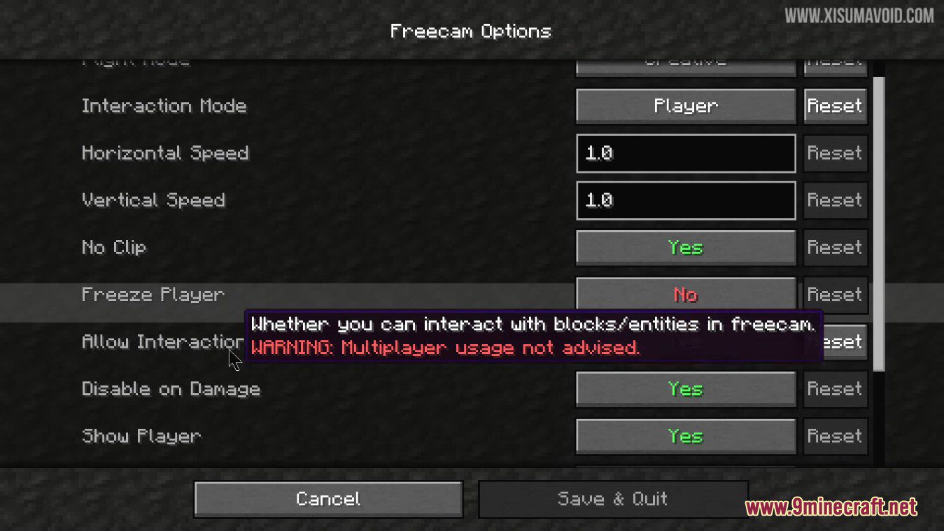 Freecam Mod (1.21.11, 1.20.1) – One Of The Best Camera Mod 4 Freecam mod screenshots 3