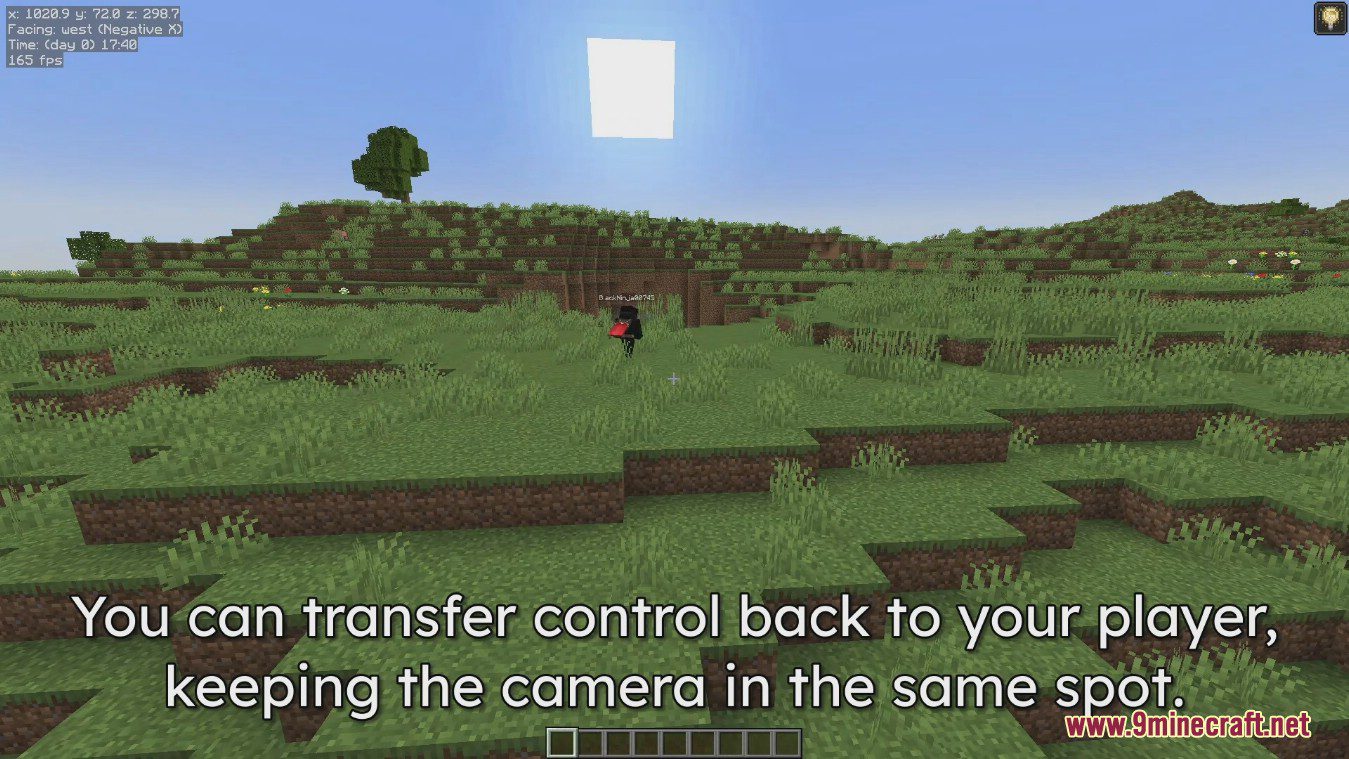 Freecam Mod (1.21.11, 1.20.1) – One Of The Best Camera Mod 9 Freecam mod screenshots 8