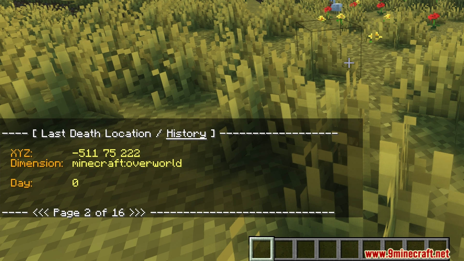 Last Death Location Data Pack (1.21.11, 1.20.1) – Track Your Recent Death Spot 5 Last death location data pack screenshots 4