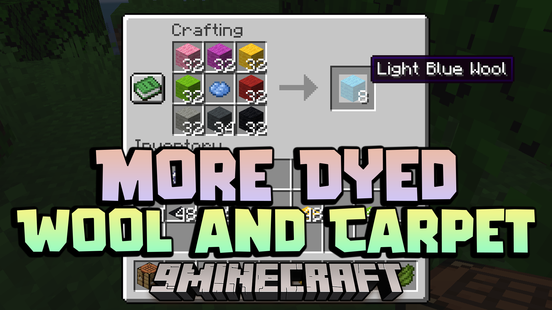 More Dyed Wool And Carpet Data Pack (1.21.11, 1.20.1) – Large-scale Dyeing Projects
