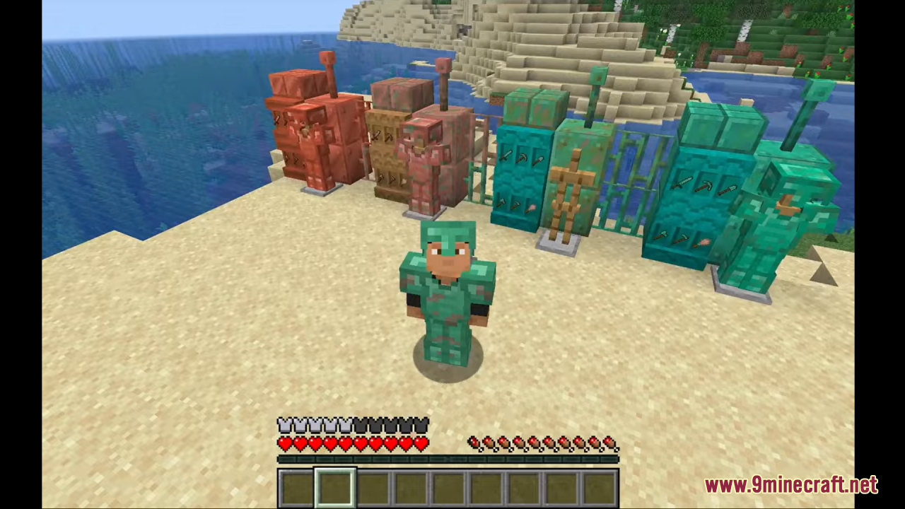 Oxidizing Copper Equipment Resource Pack (1.21.11, 1.20.1) – Texture Pack