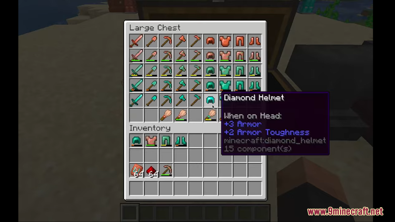 Oxidizing Copper Equipment Resource Pack (1.21.11, 1.20.1) – Texture Pack