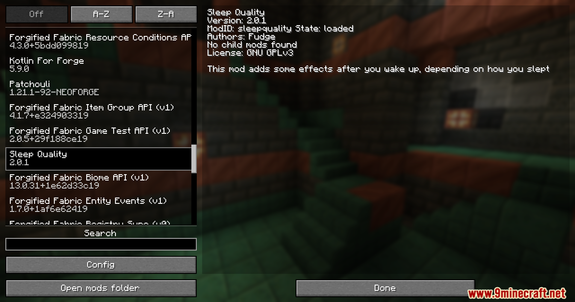 Sleep Quality Mod (1.21.1, 1.20.1) – Good Sleep, Bad Sleep, And Nightmares 2 Sleep quality mod screenshots 1