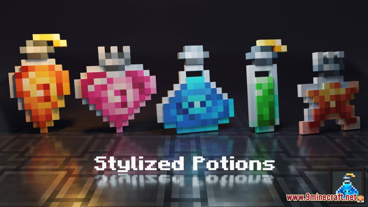 Stylized Potions Resource Pack (1.21.11, 1.20.1) – Texture Pack