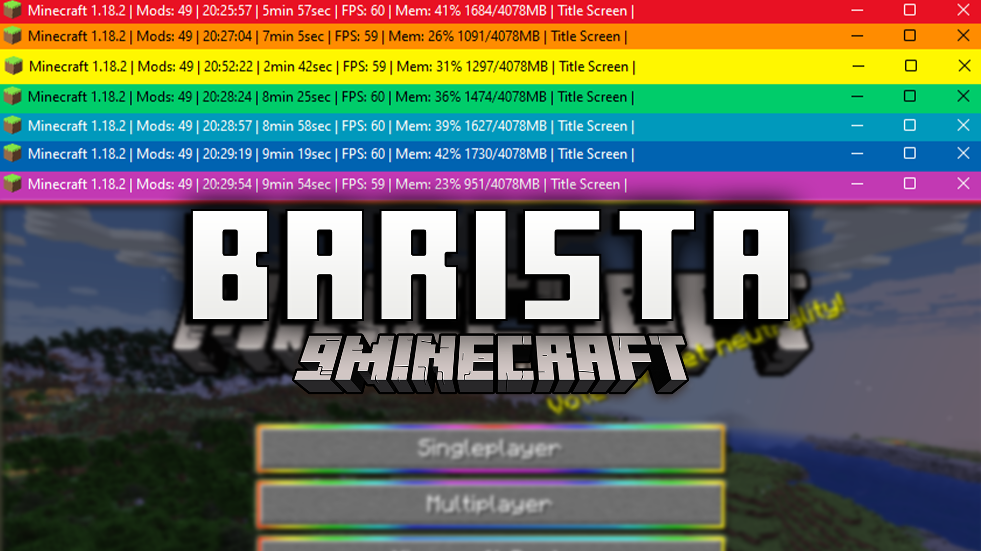 Barista Mod (1.20.1, 1.19.4) – Custom Window Title And Icon With Game Info