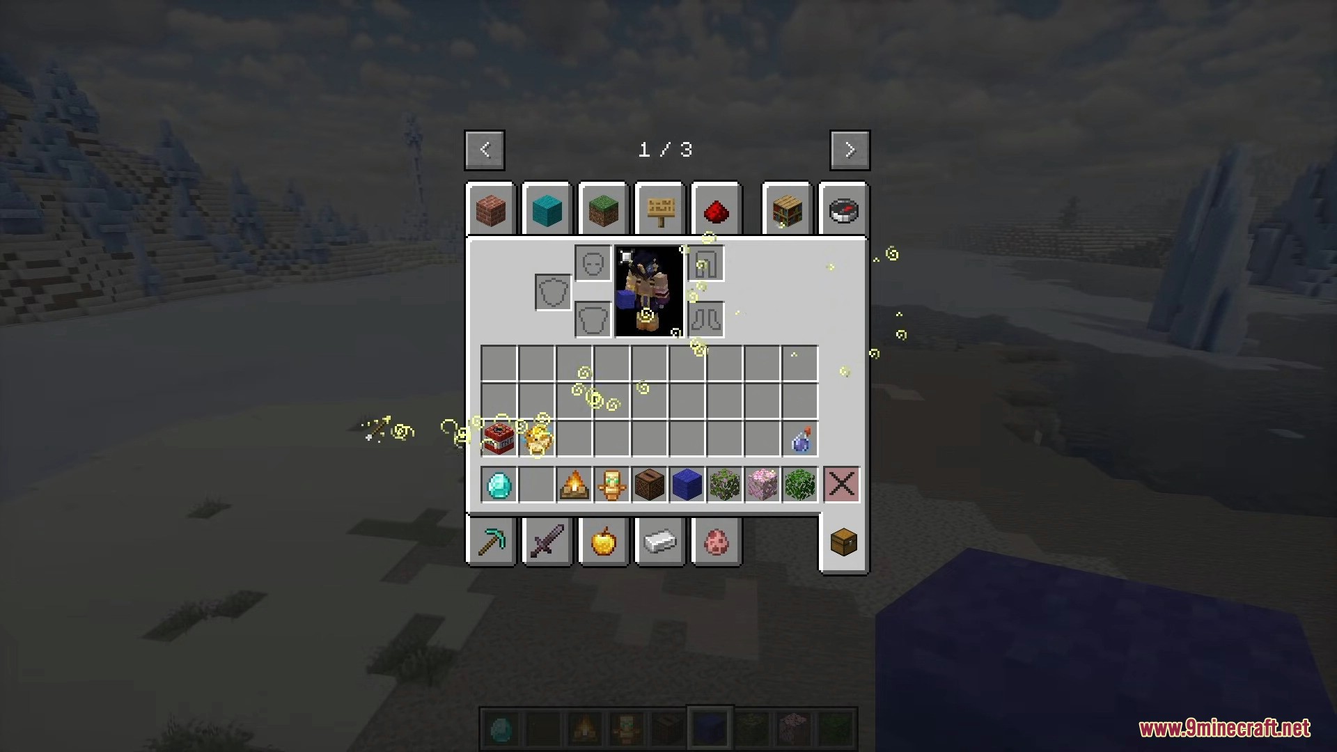 Inventory Particles Mod (1.21.11, 1.20.1) – Beautiful Item Animations In The Inventory 4 Inventory particles mod screenshots 3