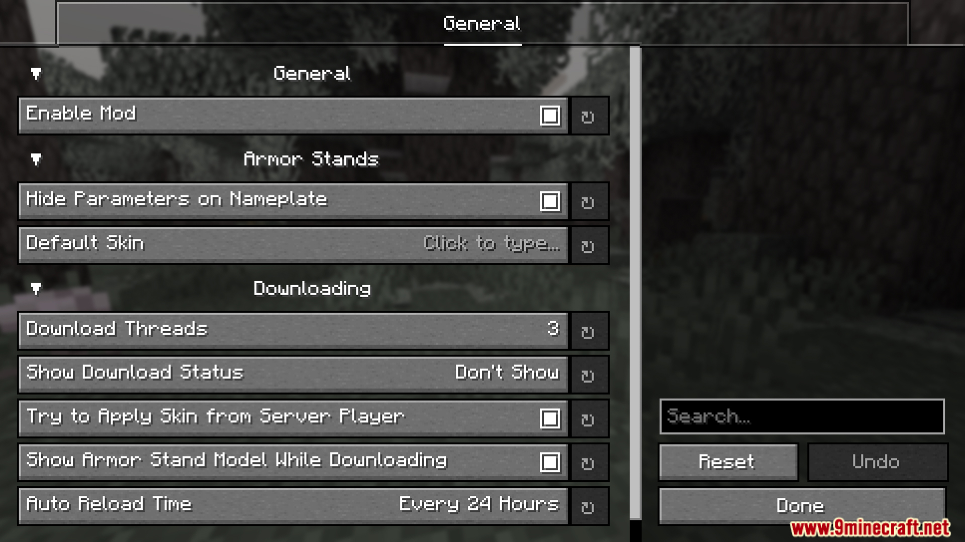 Playeroth Mod Menu Player Armor Stands Mod (1.21.11, 1.20.1) – Armor Stand Display Player Skin