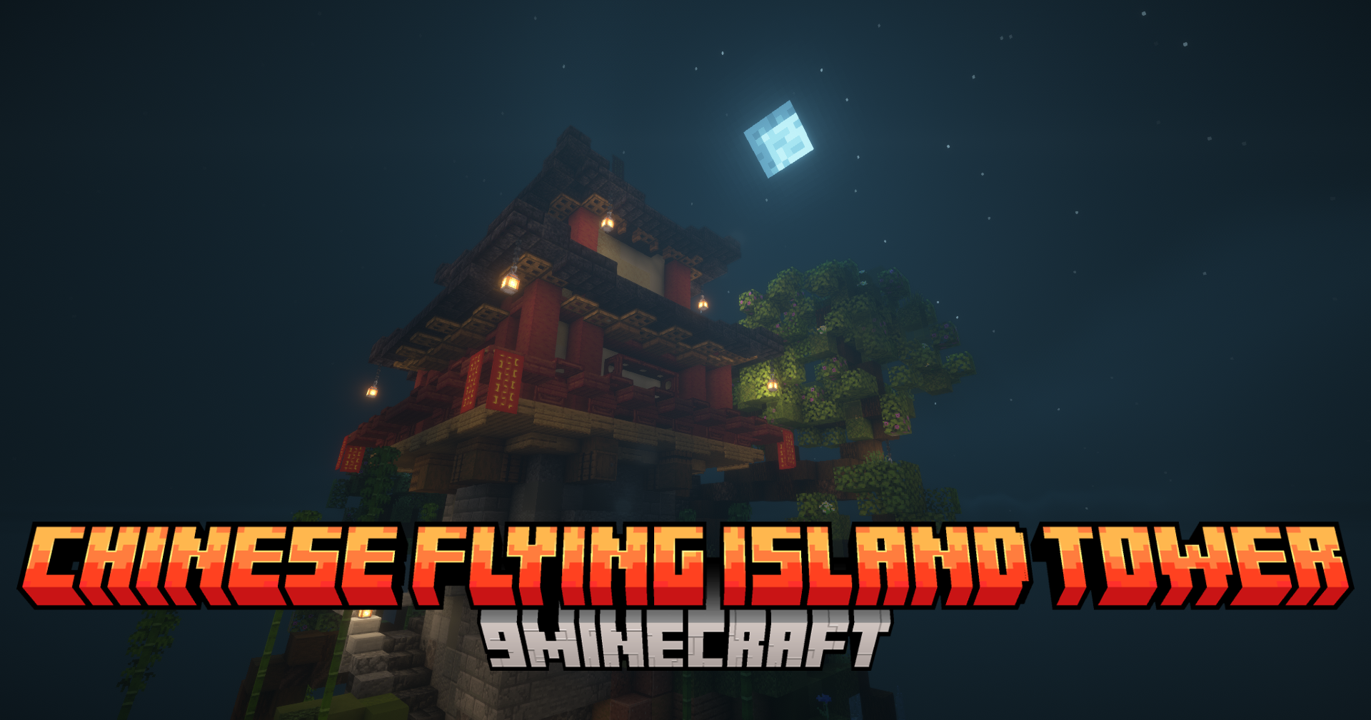 Chinese Flying Island Tower Mod (1.21.11, 1.20.1) – A Floating Fortress ...