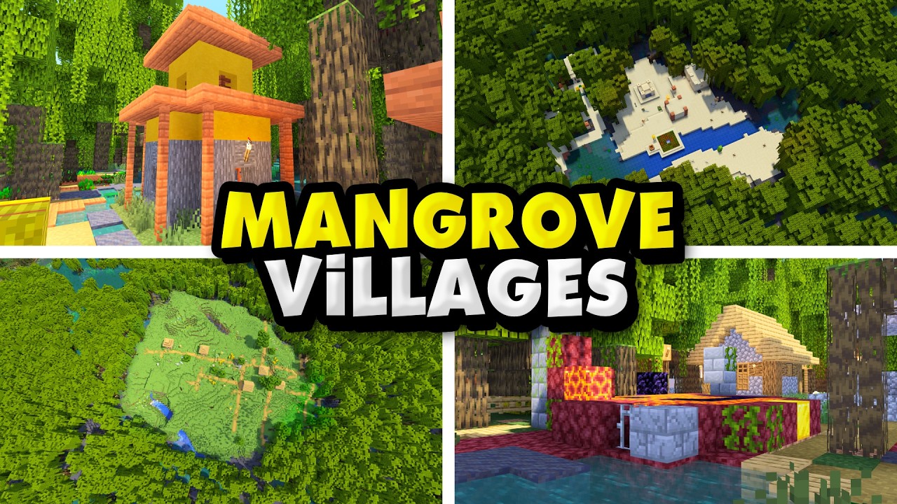 Top 5 Awesome Mangrove Swamp Village Seeds For Minecraft (1.21.11, 1.21.1) – Java, Bedrock Edition
