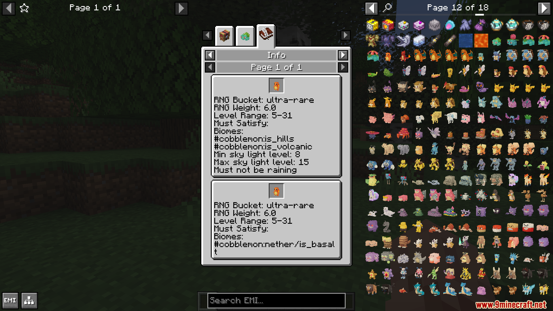 Cobblemon emi mod screenshots 05