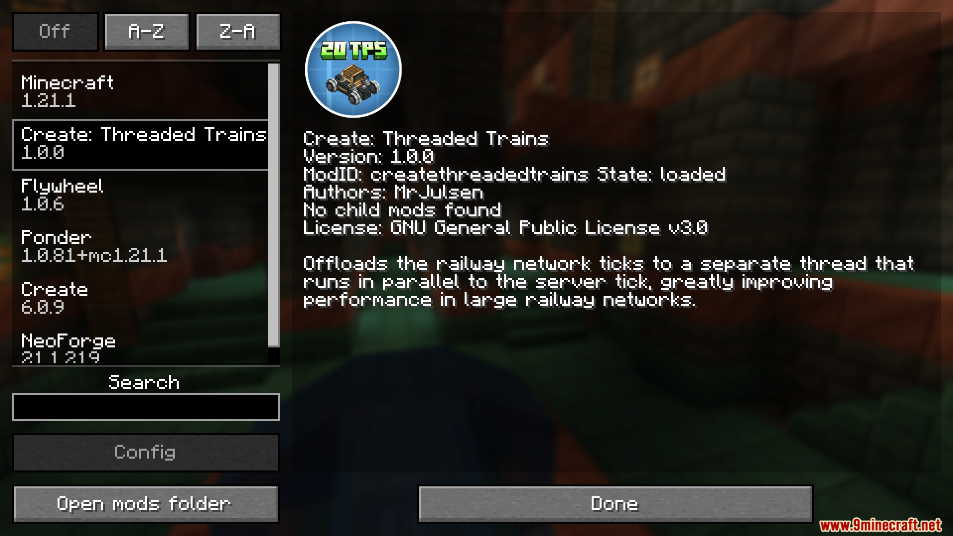Create Threaded Trains Mod (1.21.1, 1.20.1) – Multithreaded Railway