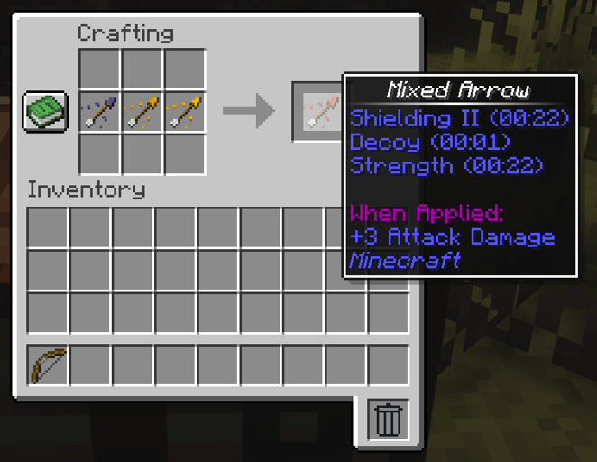 Multi Arrow Effects Mod (1.21.1, 1.20.1) – Multiple Effects On One Arrow 2 Multi arrow effects mod screenshots 1