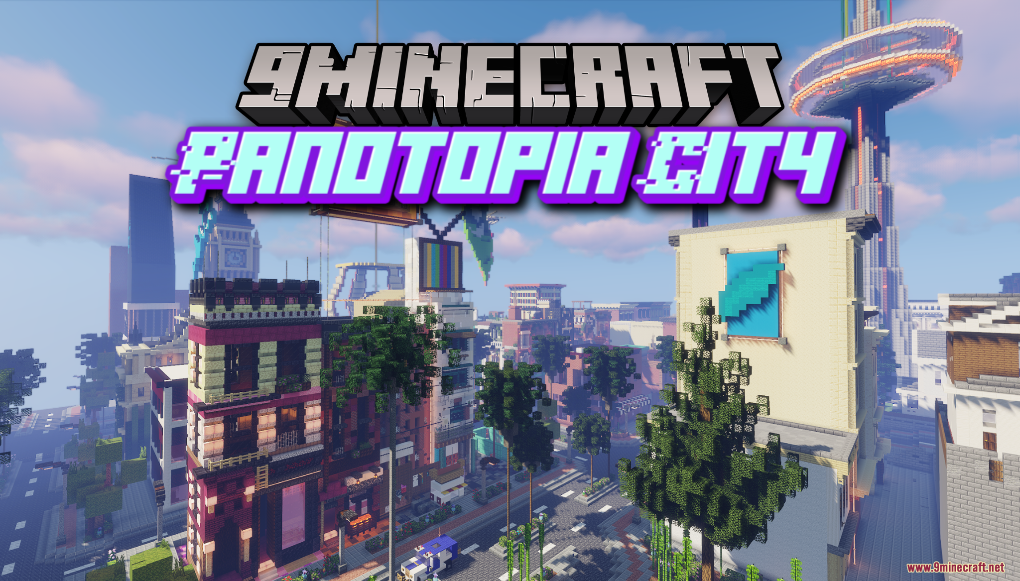 Panotopia City Map (1.21.11, 1.20.1) – Modern Skyline