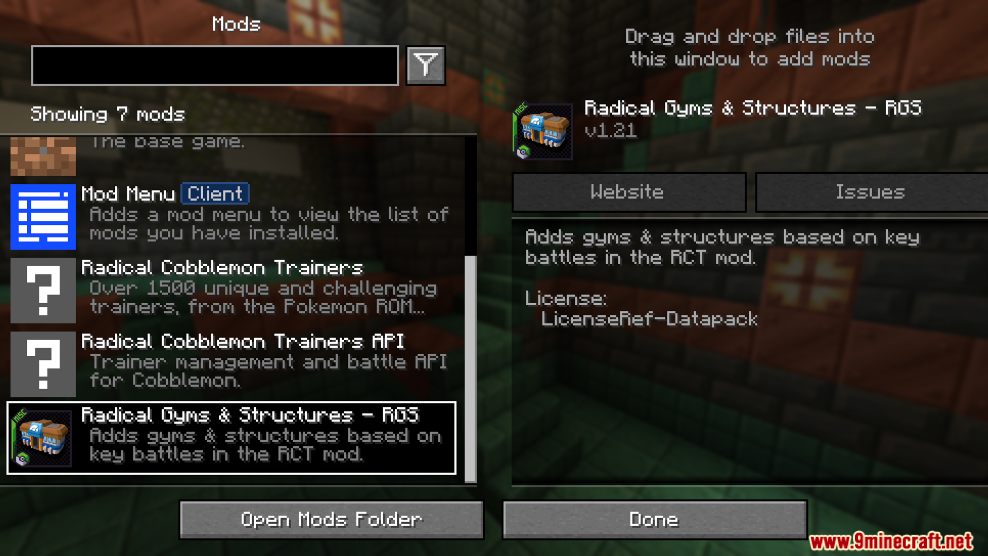 Radical Gyms And Structures Mod (1.21.1, 1.21) – Trainer Structure Spawns