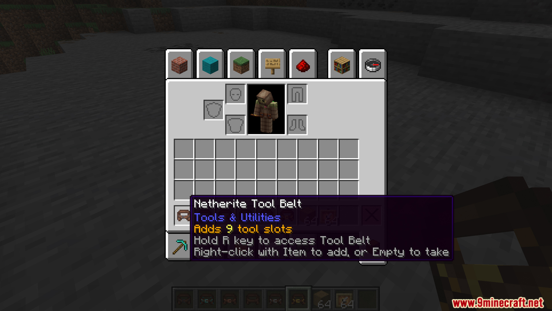 Traveler Tool Belt Mod (1.21.11, 1.20.1) – Upgradeable Tool Storage 5 Traveler tool belt mod screenshots 5