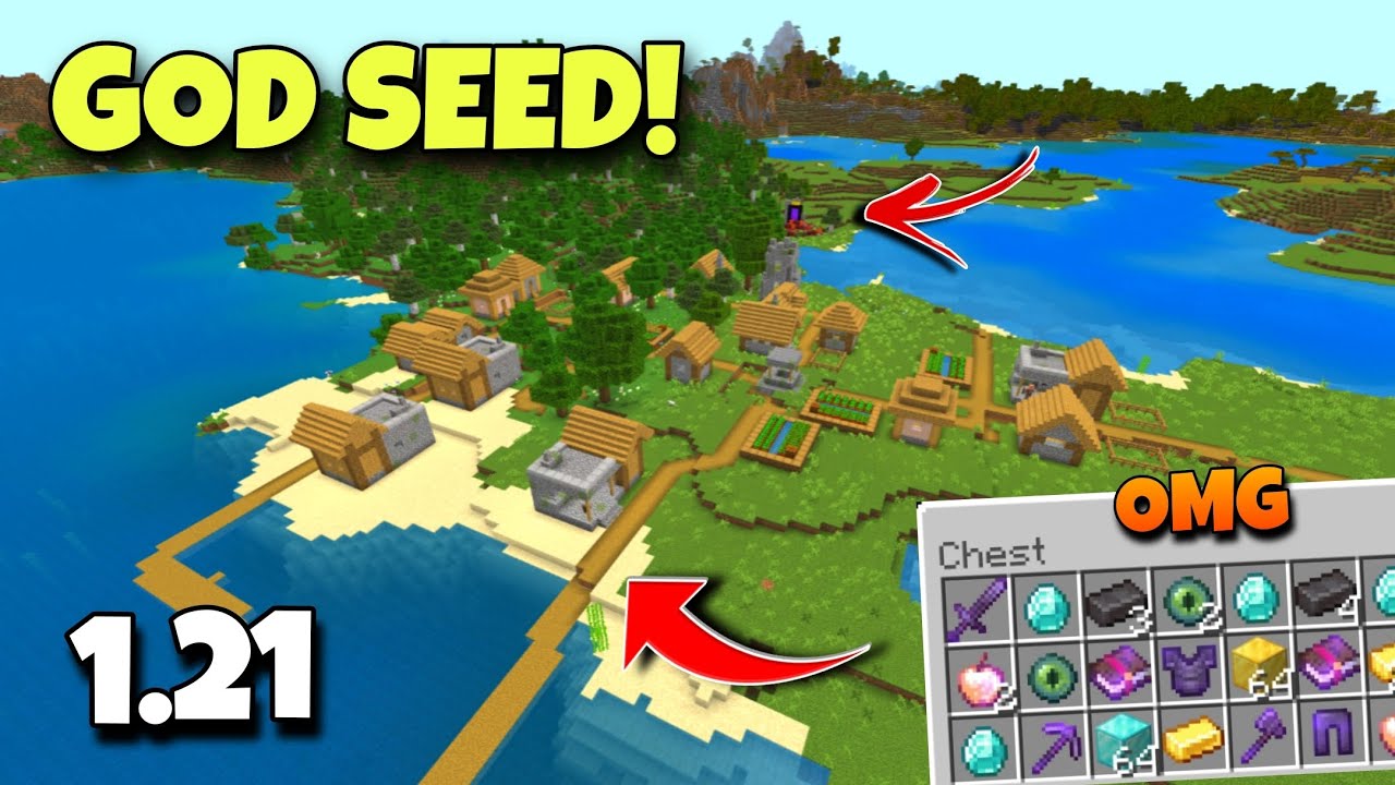 3 God Seeds For Minecraft (1.21.11, 1.21.1) – Bedrock Edition