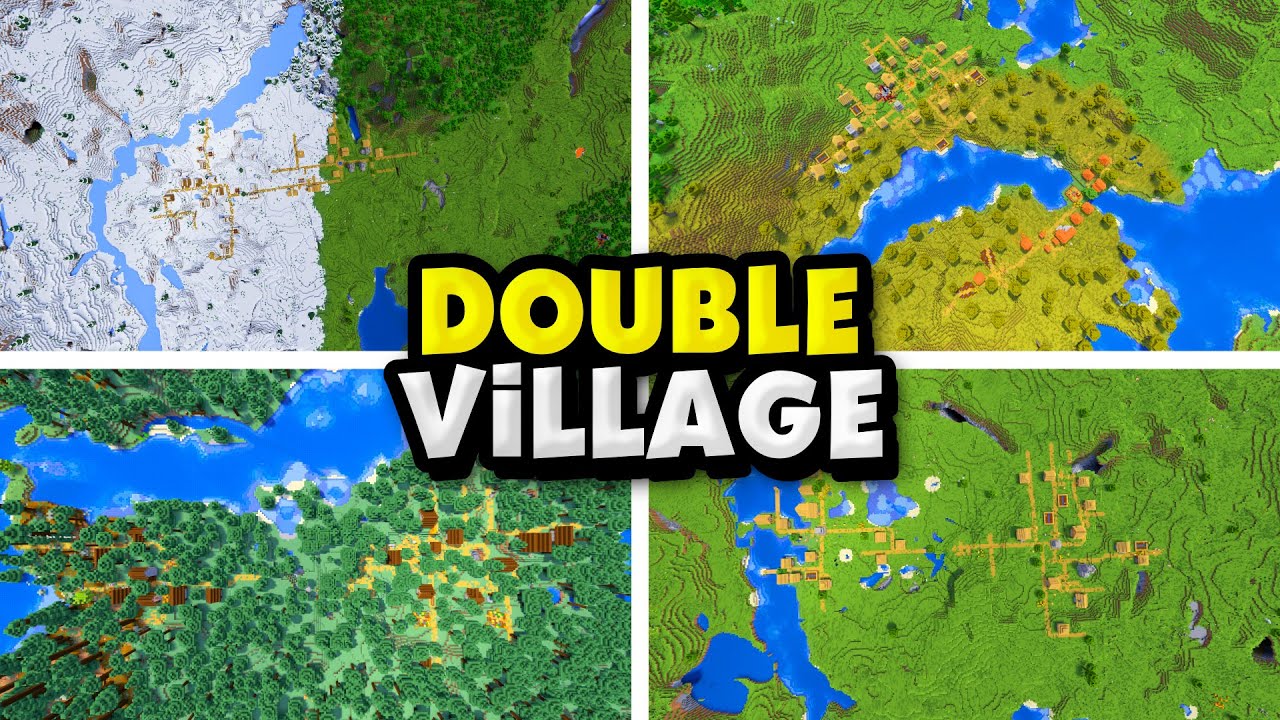 5 Double Village Seeds For Minecraft (26.1.2, 1.21.1) – Java Edition
