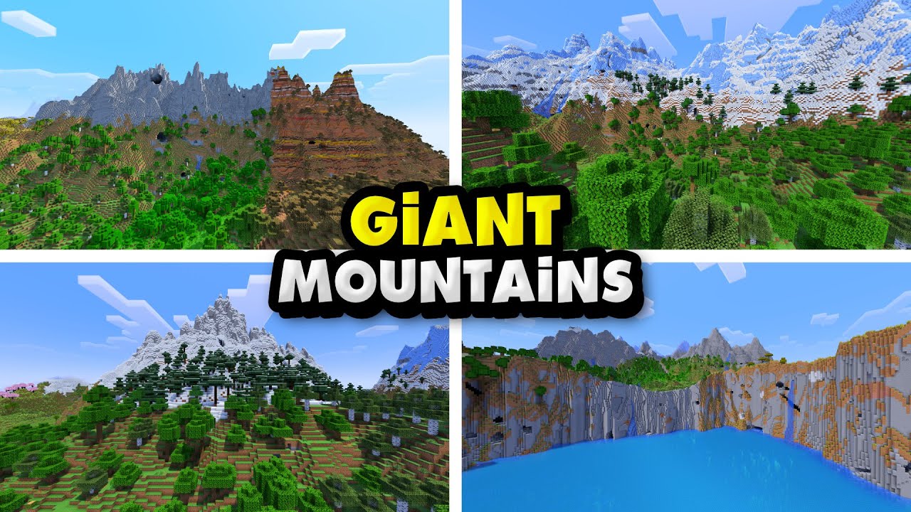 5 New Giant Mountain Seeds For Minecraft (1.21.11, 1.21.1) – Java, Bedrock Edition