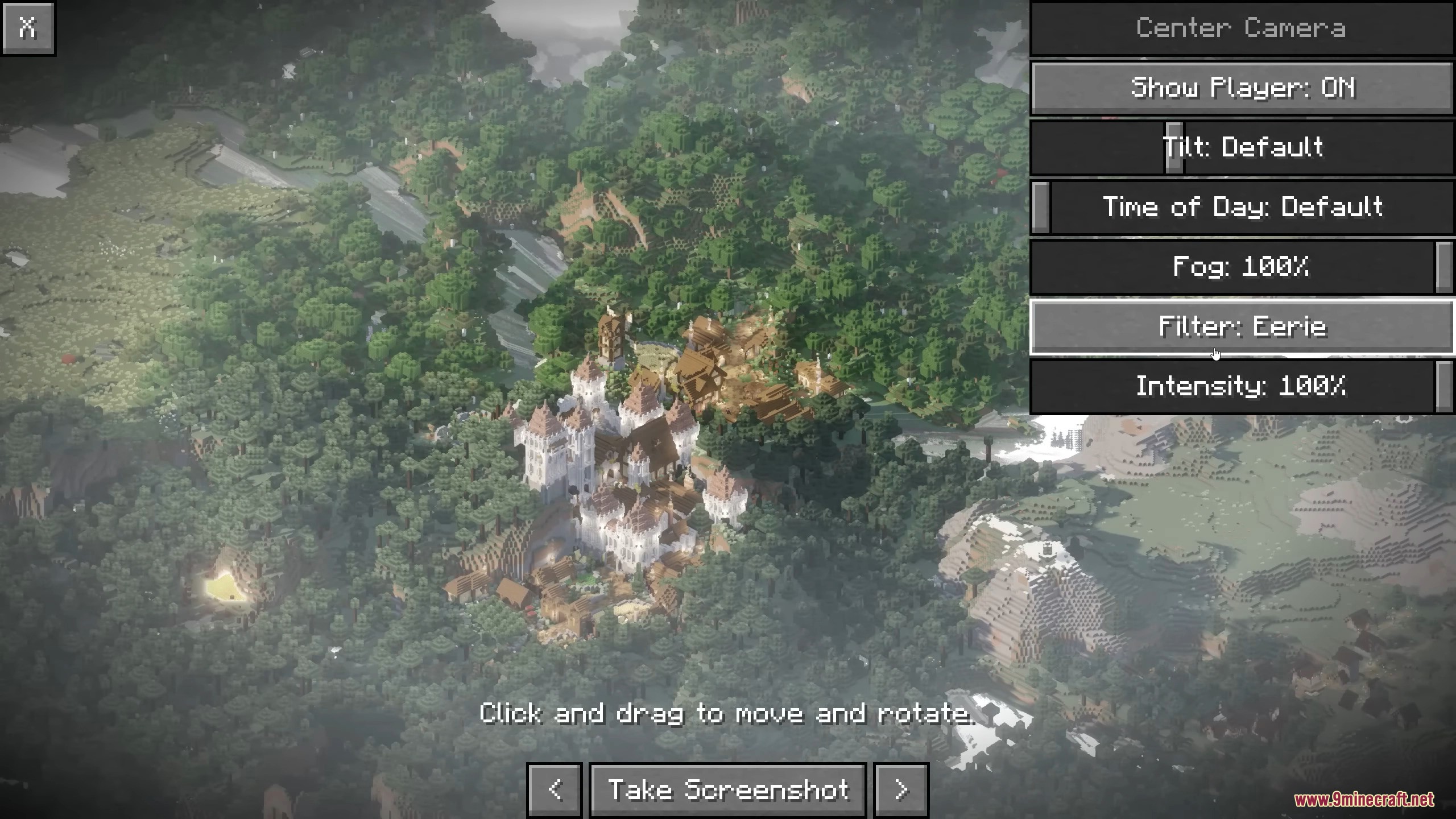 Picture Mode Mod (26.1.1, 1.20.1) – Capture Isometric Screenshots Easily 12 Aerial view jungle biome forest settlement