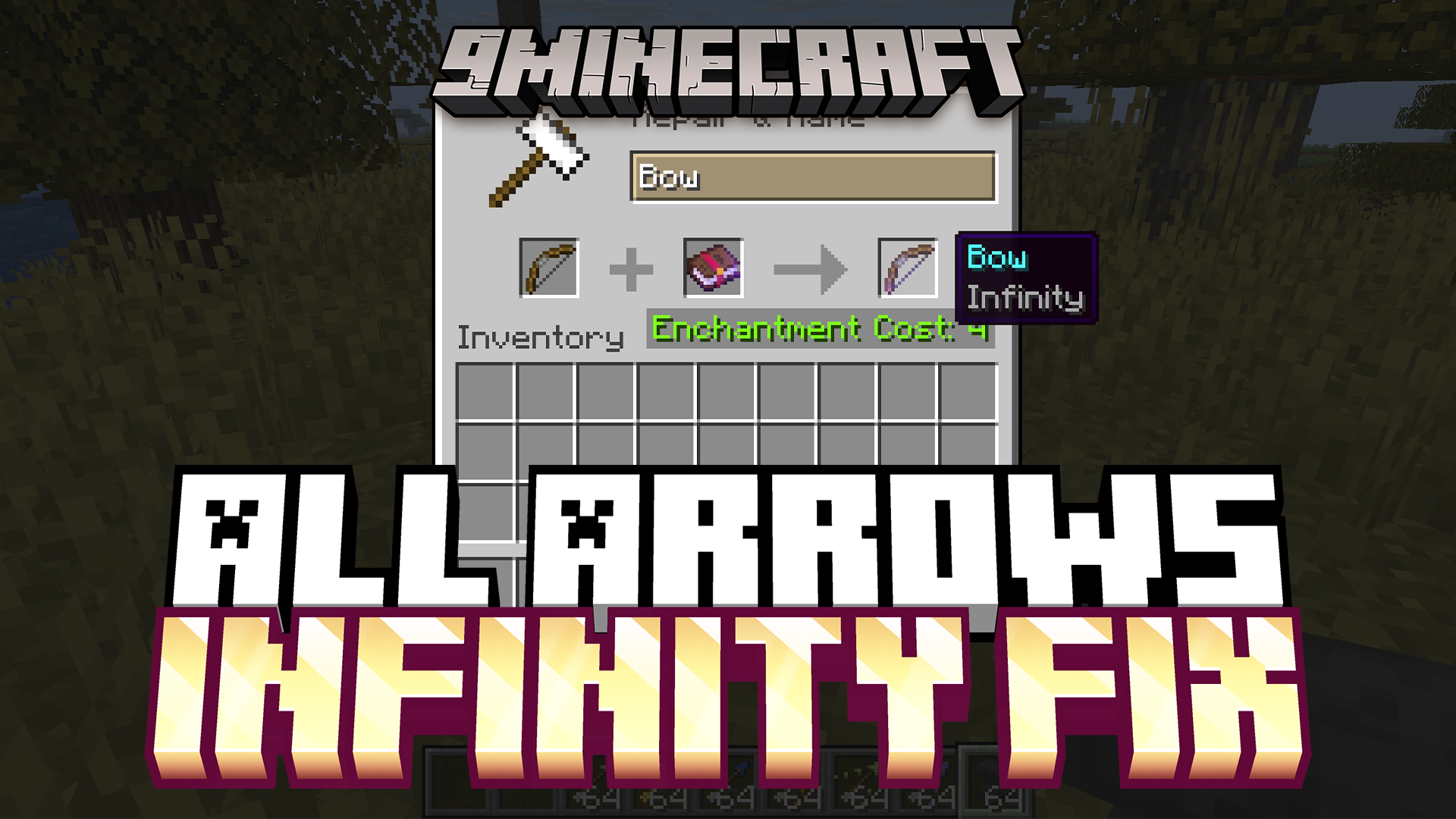 All Arrows Infinity Fix Data Pack (1.21.10, 1.21.1) – Extend Infinity Enchantment To All Arrows