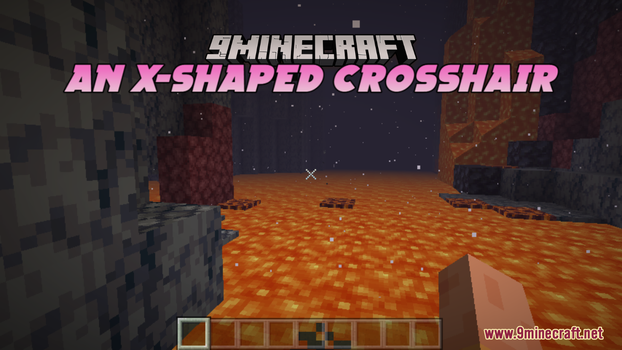 An X-Shaped Crosshair Resource Pack (26.1.2, 1.21.1) – Changes Crosshair to an X