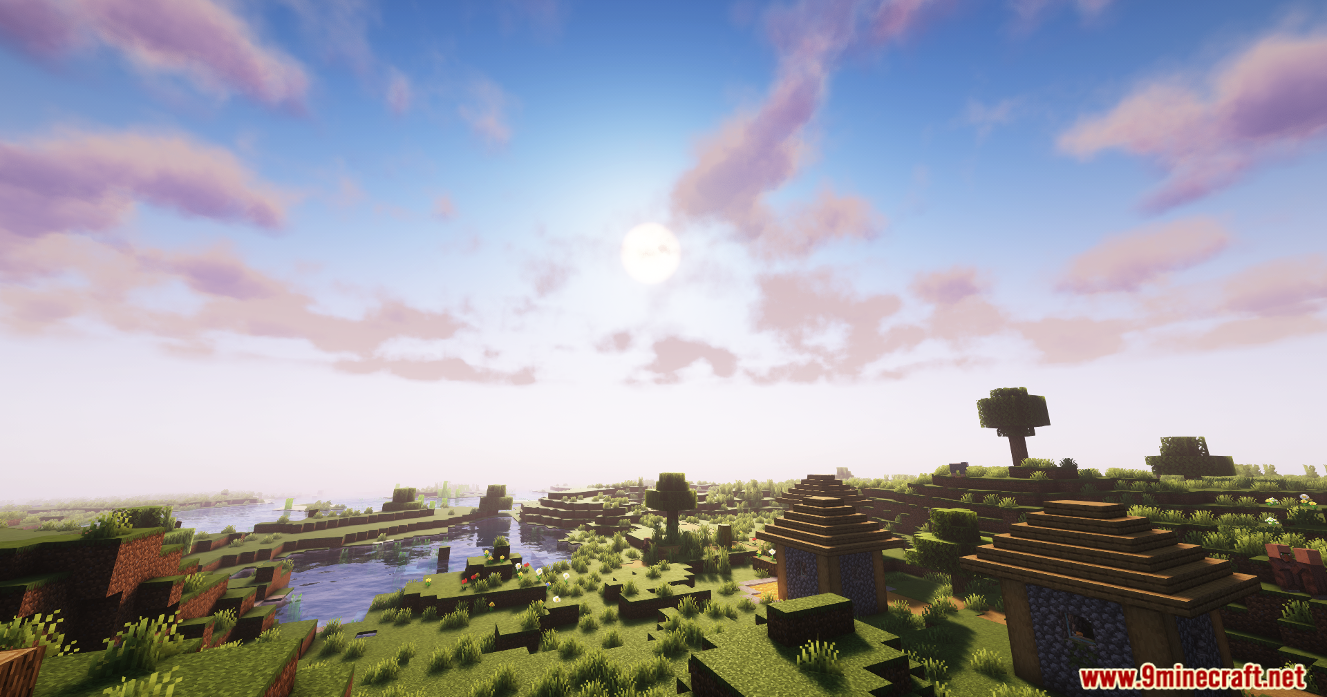 Astral Core Shaders (26.1.2, 1.20.1) – Soft Pink Clouds And Water 2 Astral core shaders screenshots 1
