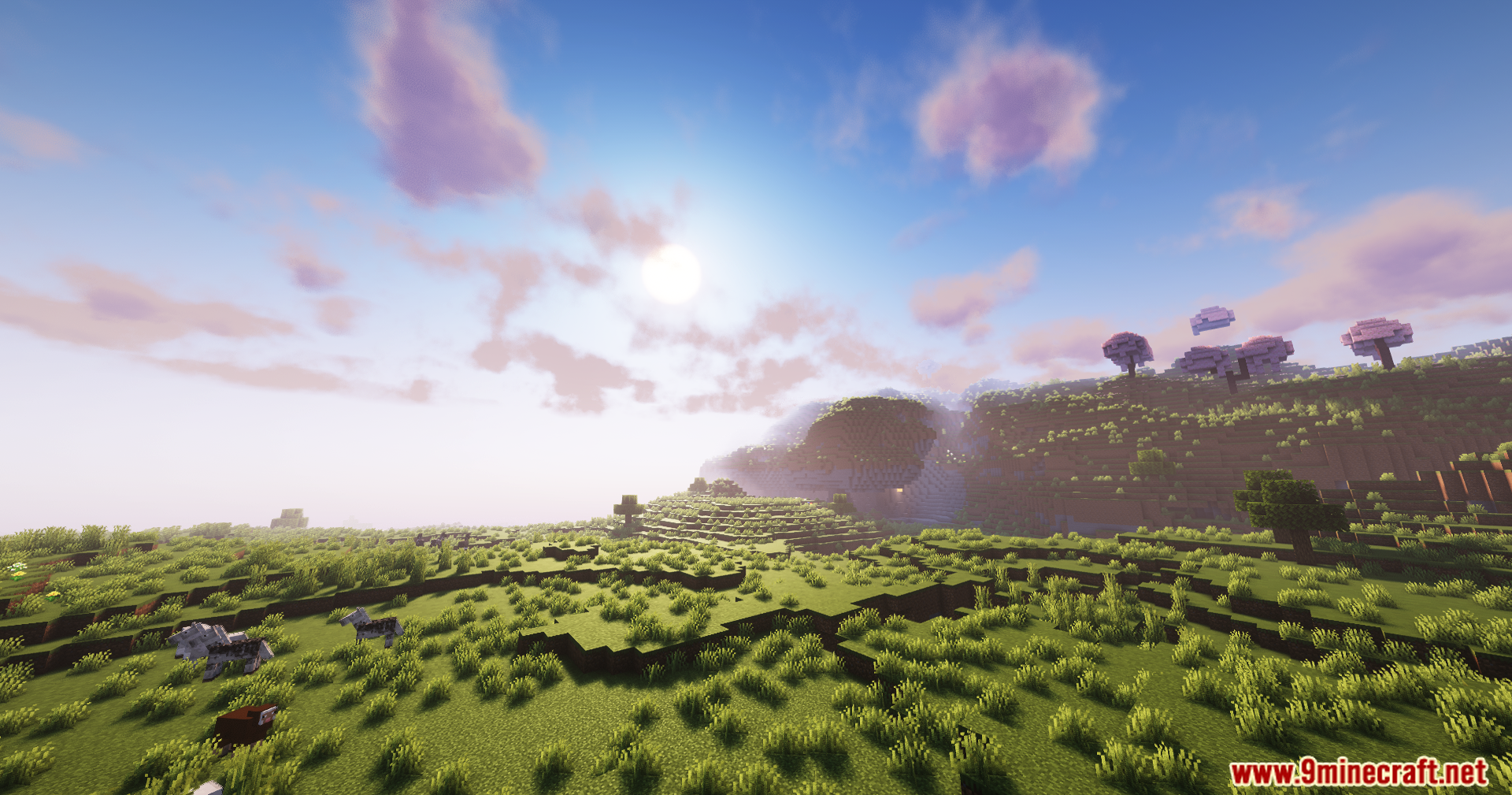 Astral Core Shaders (26.1.2, 1.20.1) – Soft Pink Clouds And Water 4 Astral core shaders screenshots 3