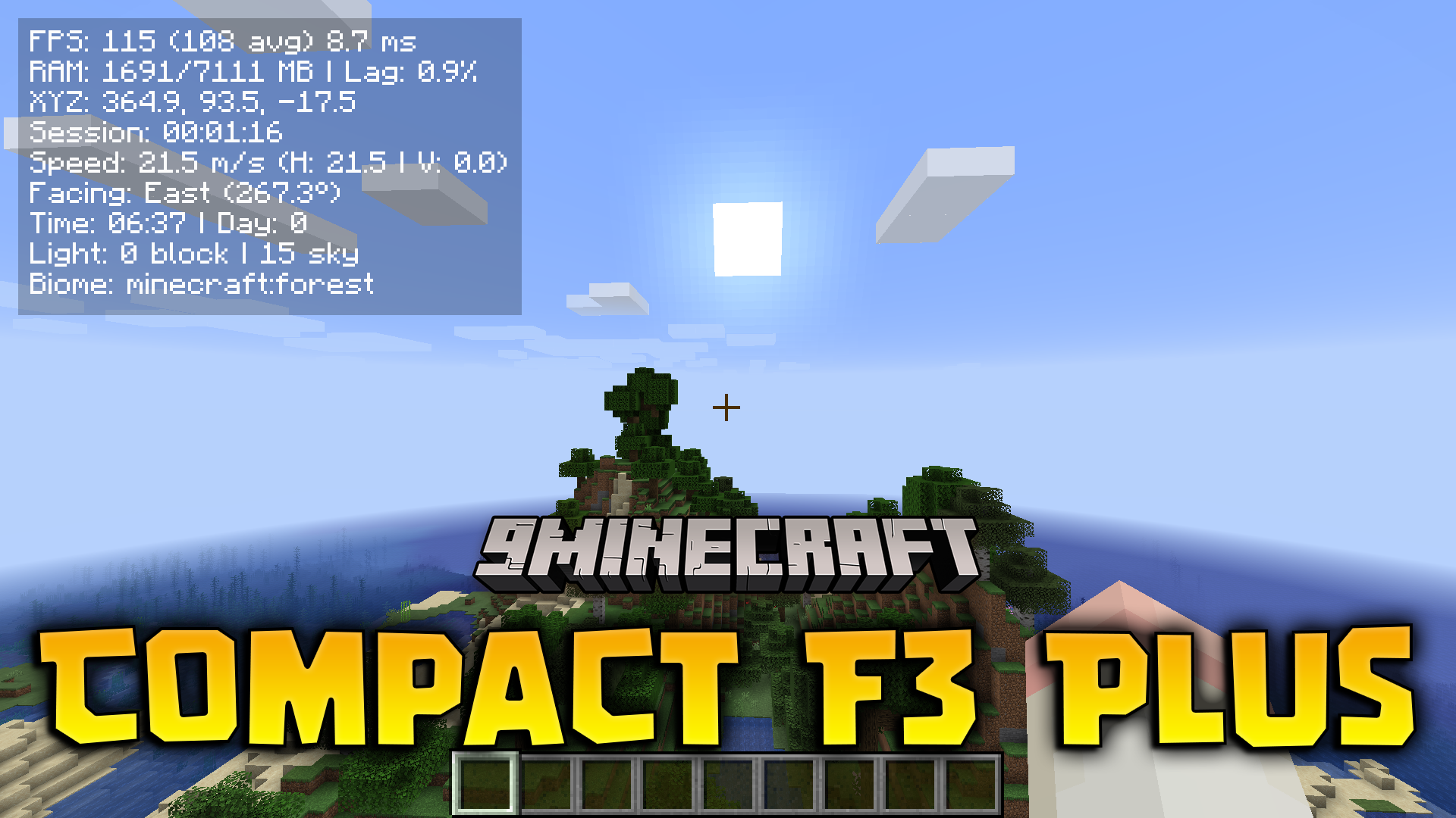 Compact F3 Plus Mod (1.21.11, 1.20.1) – Check Coordinates Without A ...