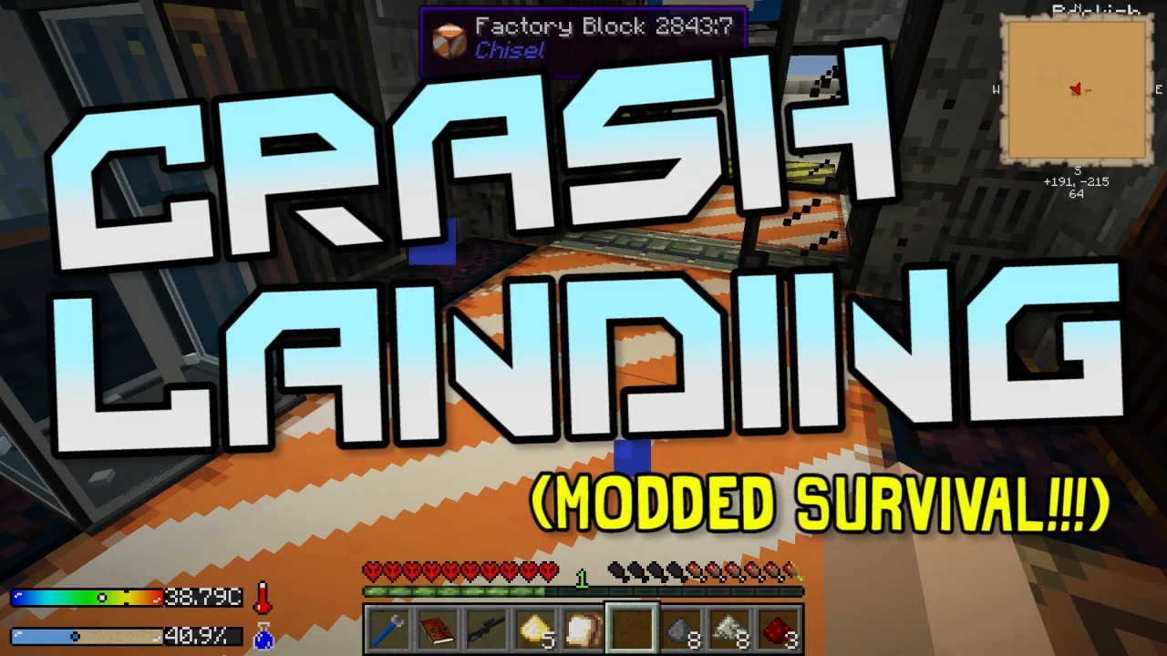 Crash Landing Modpack (1.6.4) – Hardcore Desert Survival Challenge