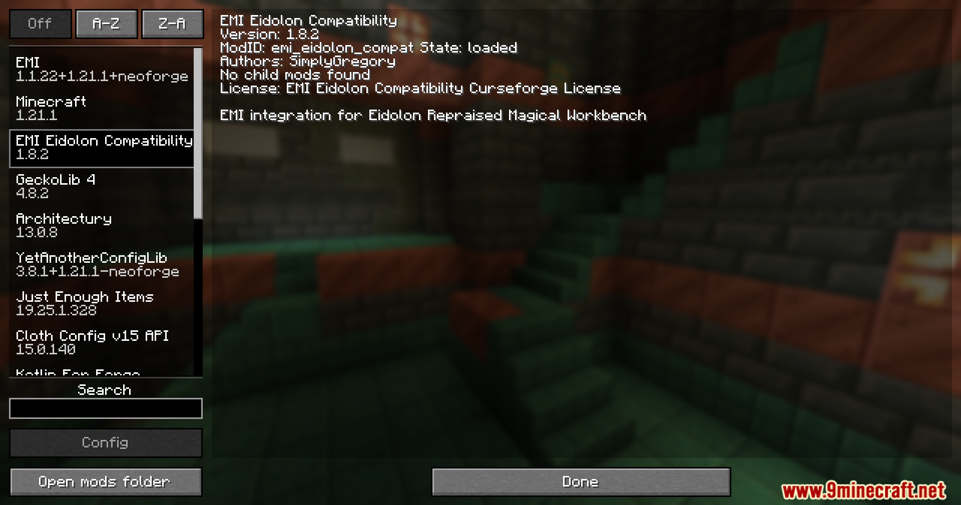 Eidolon Emi Compat Mod (1.21.1) – Craft Magic Items In One Click