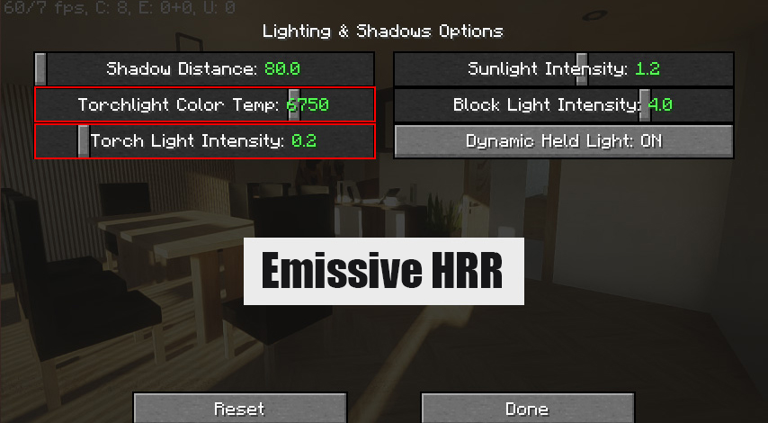 Emissive Shaders (26.1.2, 1.20.1) – Hrr, Ptgi 2 Emissive shaders settings 1