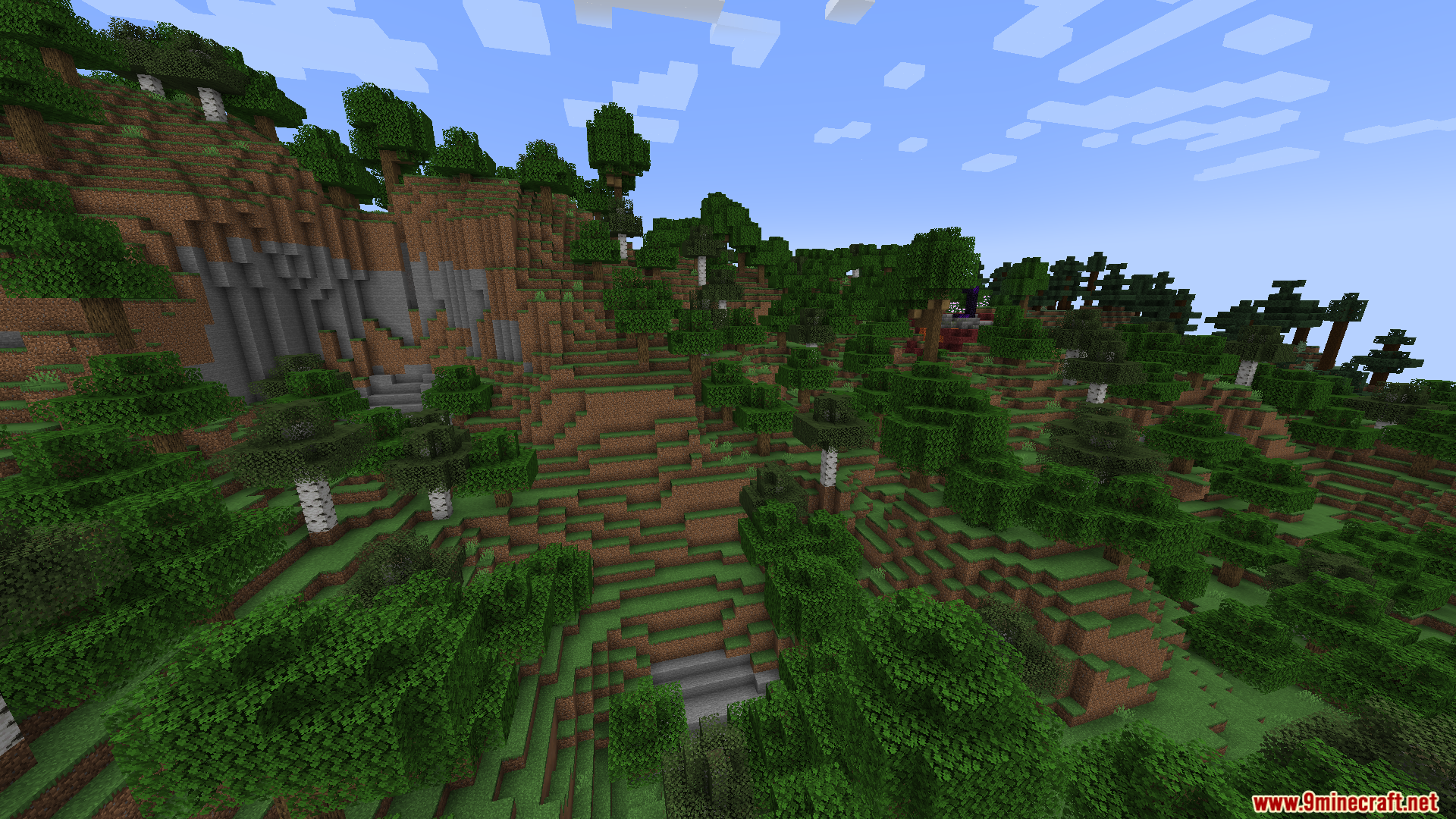 Ender Io Custom Capacitors Mod (1.21.1, 1.20.1) – Adds Custom Capacitor Tiers 8 A forest biome with trees and a ruined portal