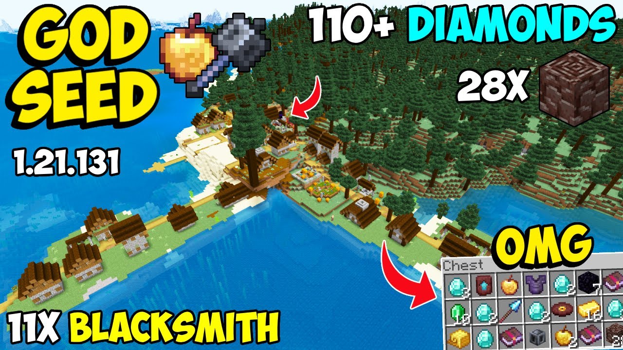 Epic God Seeds For Minecraft (1.21.11, 1.21.1) – Bedrock Edition