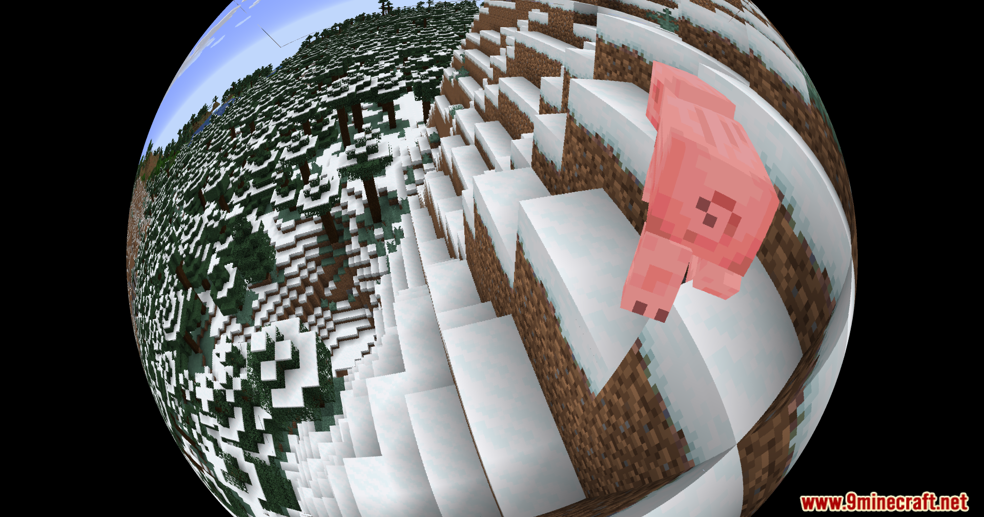 Fisheye Shaders (26.1.2, 1.20.1) – Warp Your View 6 Fisheye shaders screenshots 6