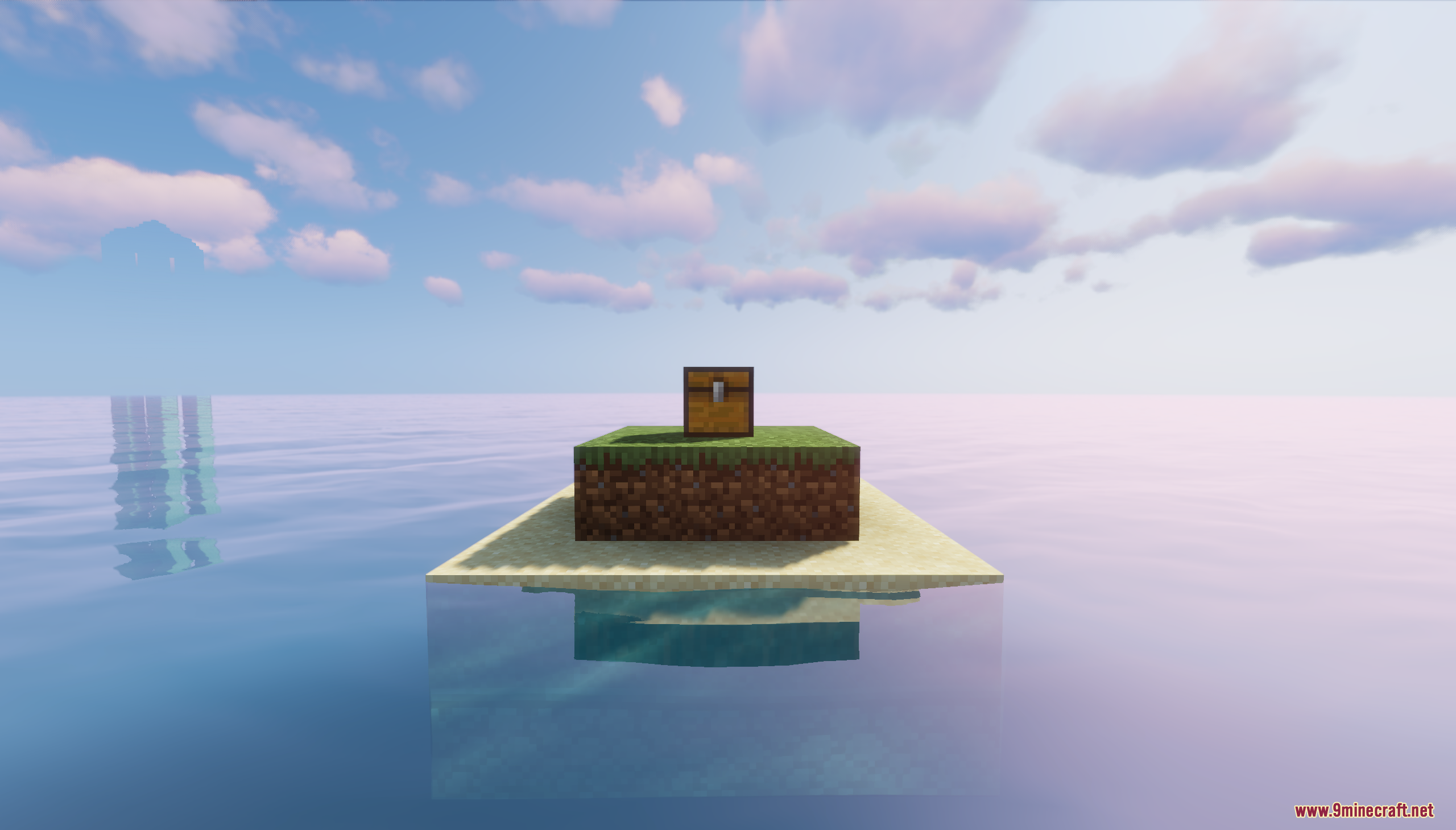 Lonely Island Map (26.1.2, 1.20.1) – Survive On A Single Island 6 Starting location of the lonely island map with a single chest