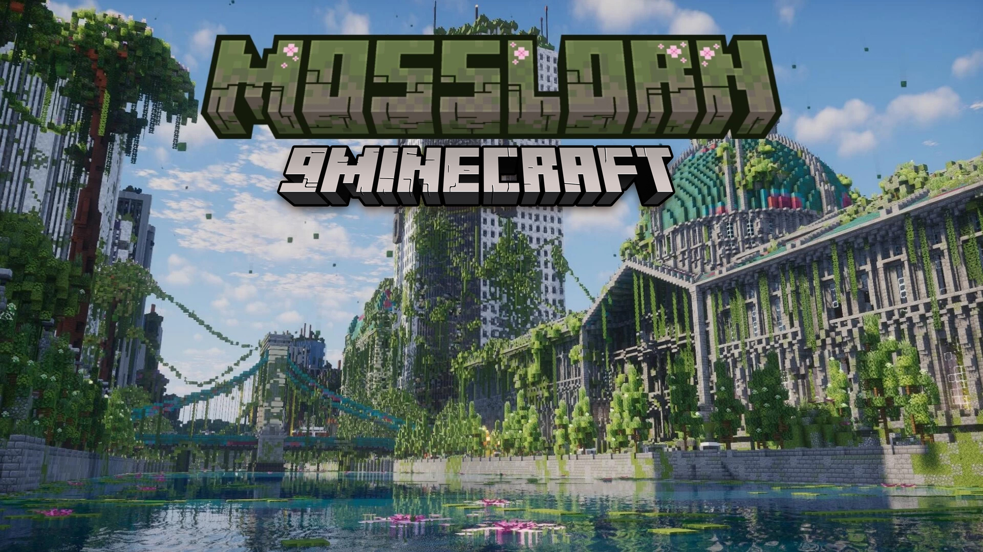 Mosslorn Abandoned Overgrown City with Lore Map (26.1.2, 1.20.1) – Overgrown Ruined City