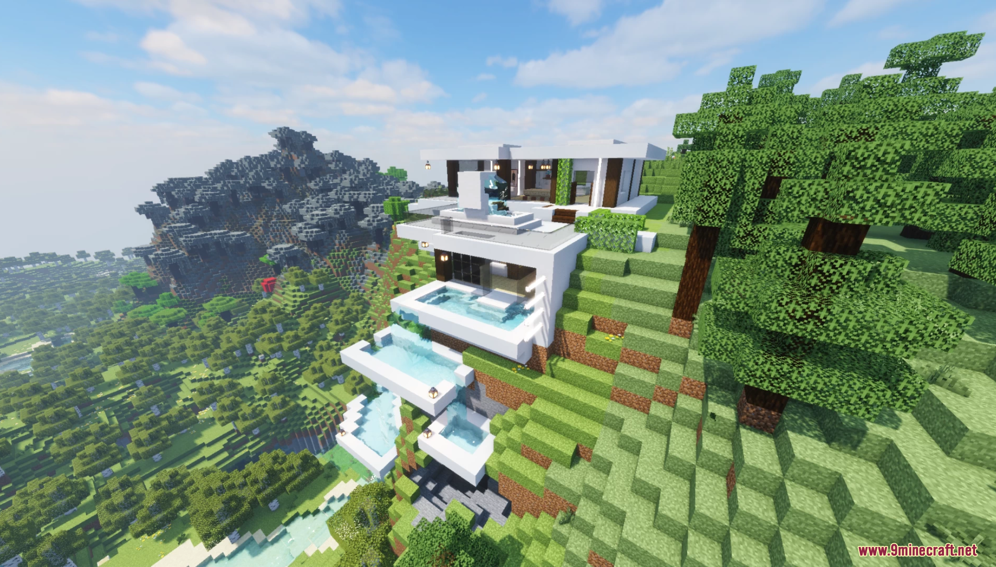 Mountain Villa Map (26.1.2, 1.20.1) – Villa On The Cliff 2 Mountain villa screenshots 1