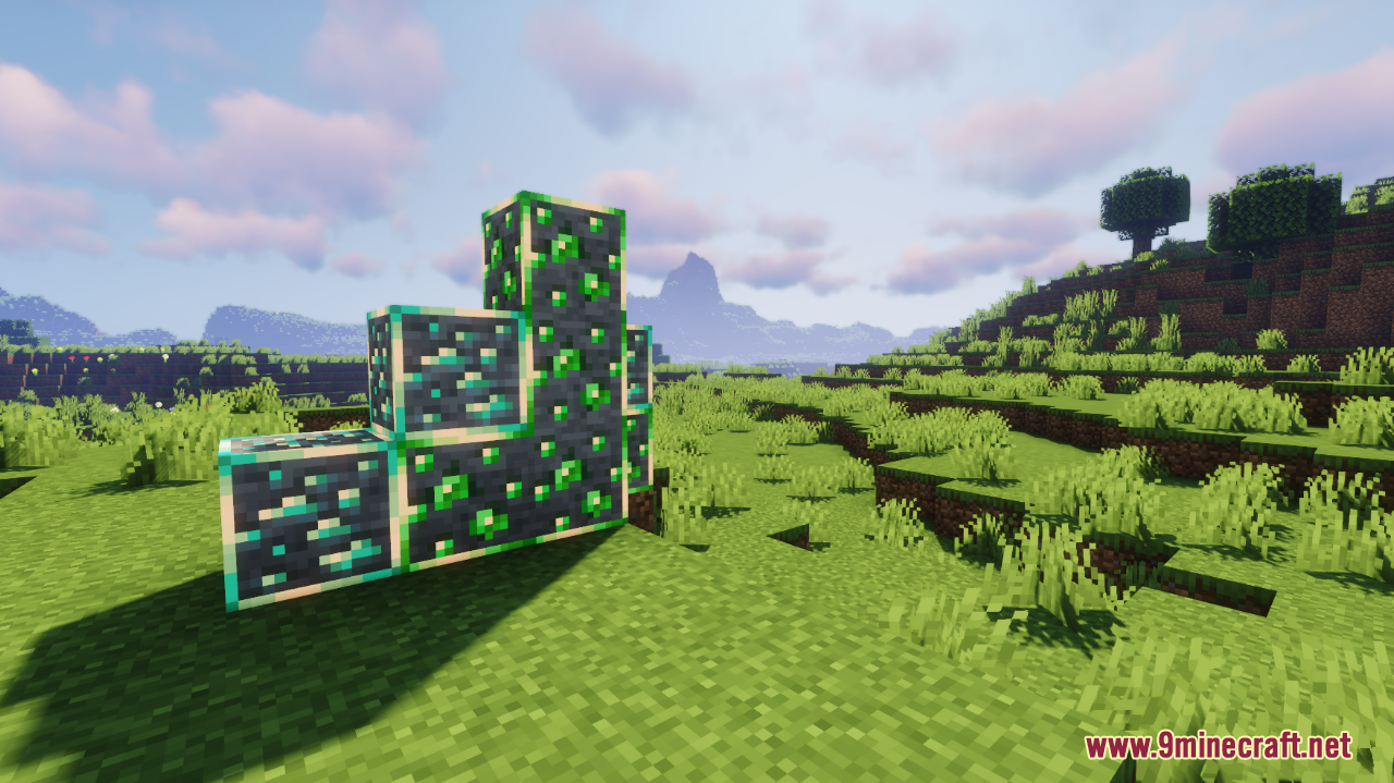 New Glowing Ores Resource Pack (26.1.2, 1.20.1) – Texture Pack 3 New glowing ores screenshots 2