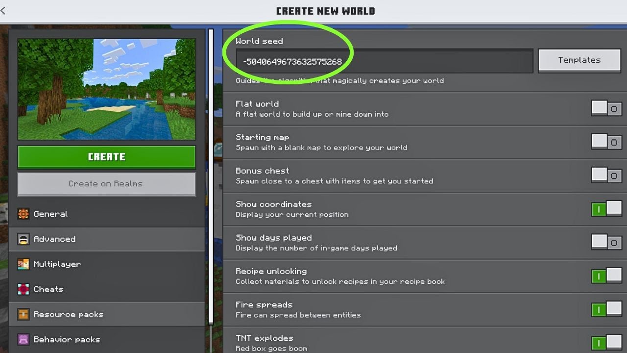 New God Seeds For Minecraft (26.1.2, 1.21.1) – Bedrock Edition