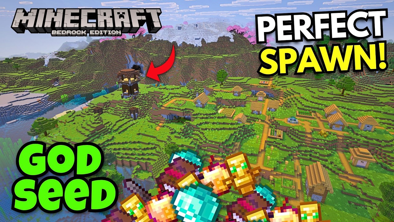 New Perfect Spawn God Seeds For Minecraft (1.21.11, 1.21.1) – Bedrock Edition