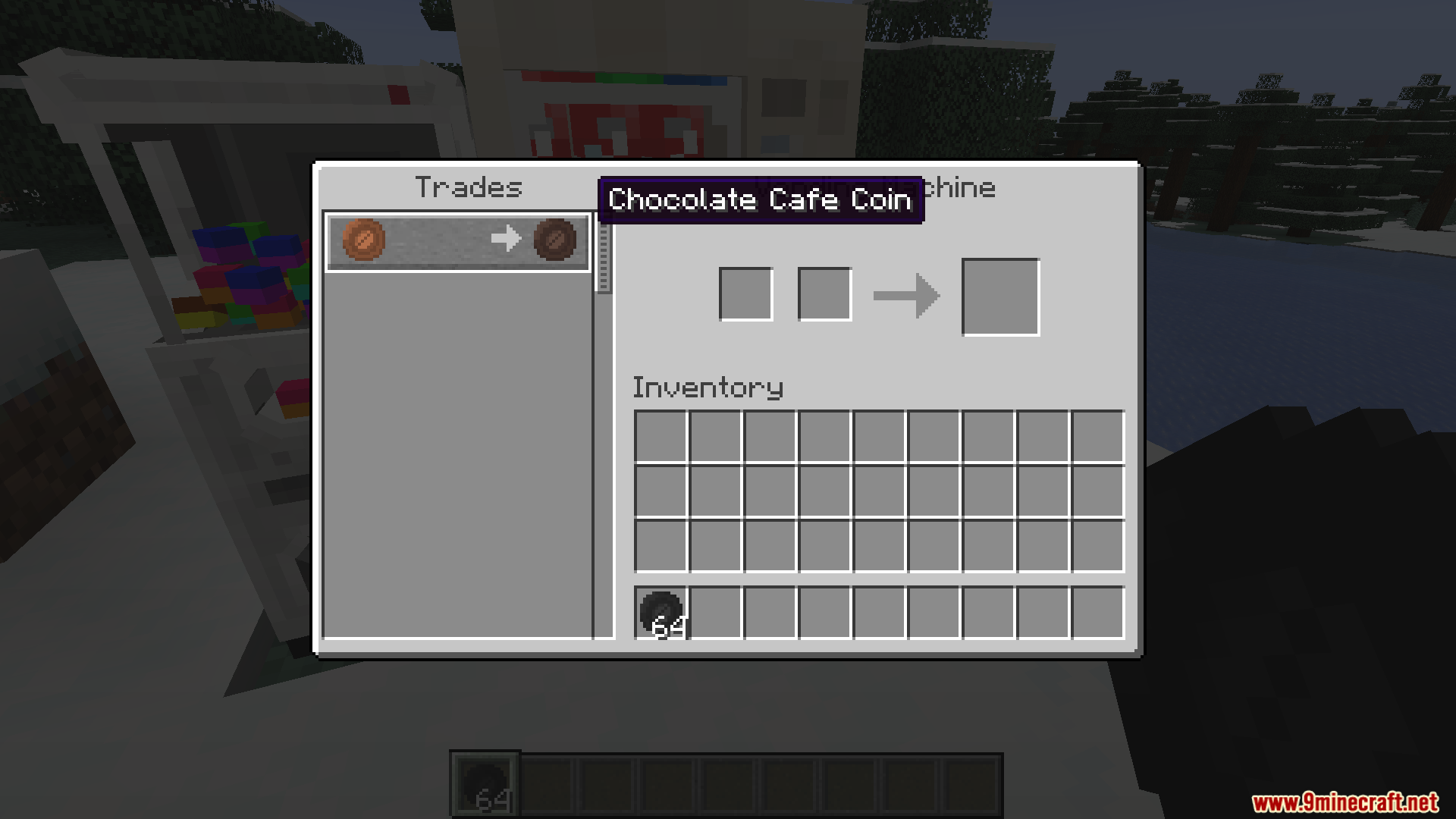 Pixie Co Mod (1.20.1) – Earn Coins And Buy Upgrades 6 Using the trading menu to exchange chocolate cafe coins