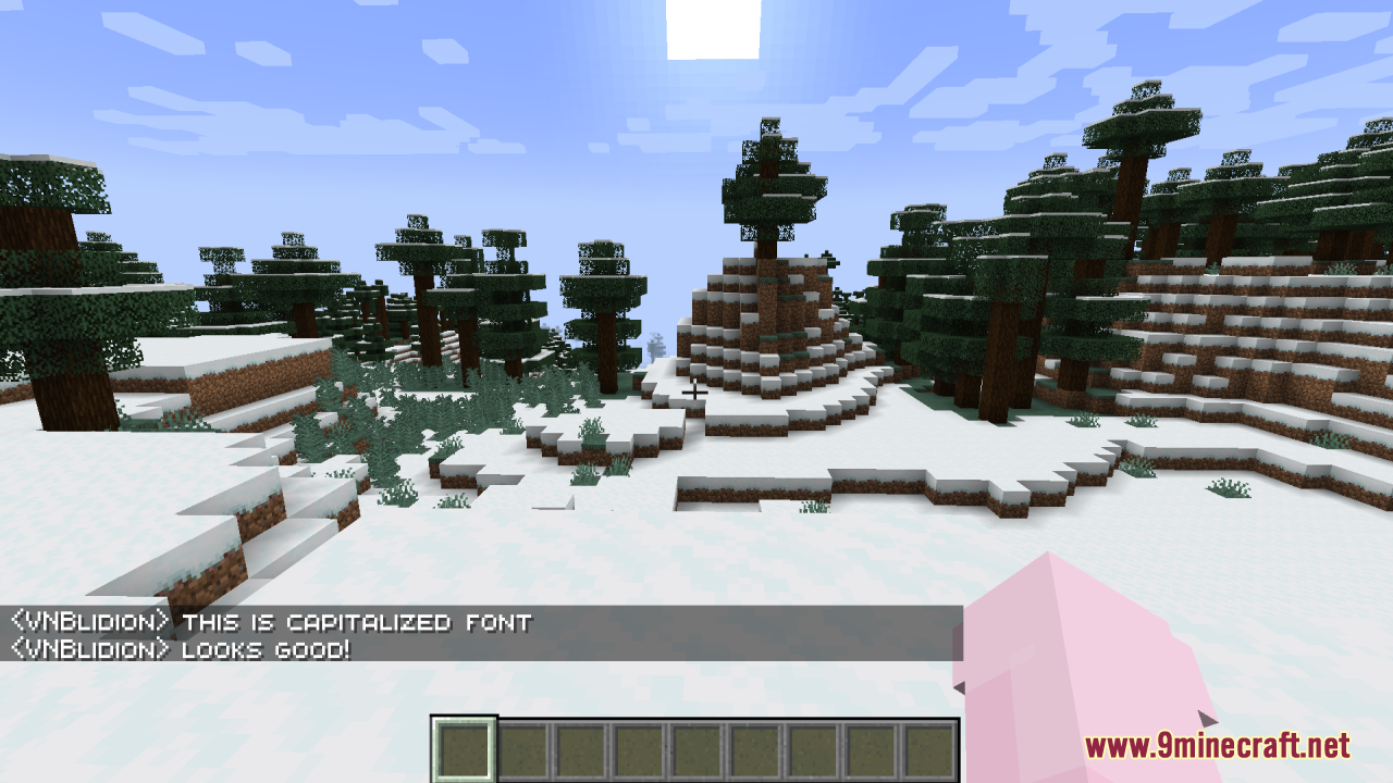 Qrafty’s Capitalized Font Resource Pack (26.1.2, 1.20.1) – Texture Pack 4 Qraftys capitalized font screenshots 3