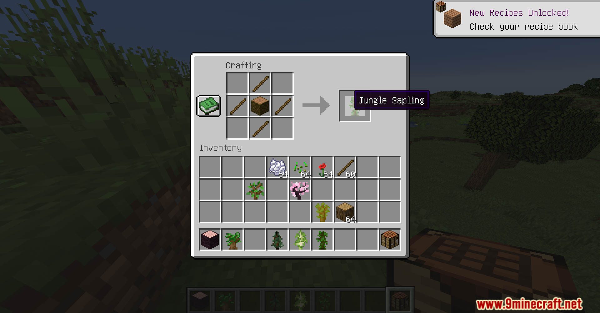 Sapling Tweaks Data Pack (1.21.11, 1.20.1) – Enhanced Sapling Mechanics