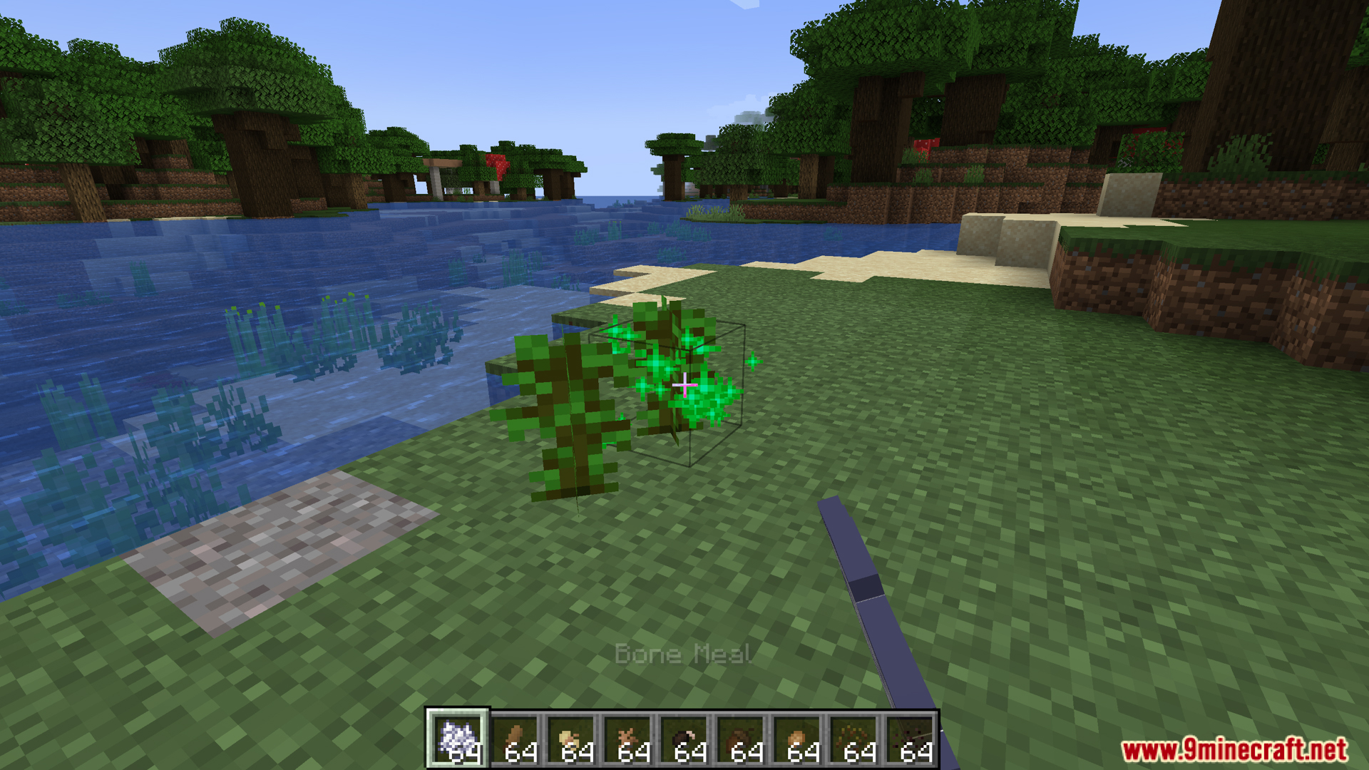 Scarcity Mod (1.20.1) – Changes Hunger And Water Rules 11 Player using bone meal to accelerate the growth of planted seeds